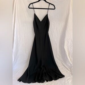 Women’s vintage 80’s 90’s A.J. Bari black maxi slip dress in a size 12